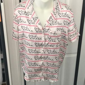 Victoria’s Secret pink pj top NWT size xs